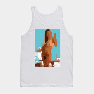 Nude PixelArt Girl X84. Retro Summer Girls. 90s & 80s. Erotic Women. Sexy Nude Girls. Tank Top